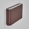 Gamas outdoor wall light, bathroom light, Up & Down Light, wall light LED rust-coloured, 1-light source