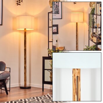 Bassagoda floor lamp Ecru, black, 1-light source