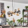 Chehalis hanging light, globe light, pendant light Amber, Smoke-coloured, 10-light sources