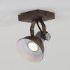 Steinhauer BROOKLY spotlight brown, bronze, rust-coloured, white, 1-light source