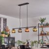 Koyoto hanging light, globe light, pendant light blue, green, coppery, 4-light sources