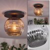 Ripoll ceiling light, globe light Smoke-coloured, 1-light source