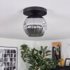 Ripoll ceiling light, globe light Smoke-coloured, 1-light source