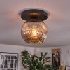Ripoll ceiling light, globe light Smoke-coloured, 1-light source