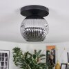 Ripoll ceiling light, globe light Smoke-coloured, 1-light source