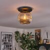 Ripoll ceiling light, globe light Smoke-coloured, 1-light source