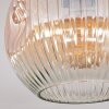 Ripoll ceiling light, globe light Amber, clear, 1-light source