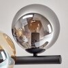 Gastor ceiling light, globe light Amber, clear, Smoke-coloured, 8-light sources