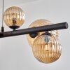 Chehalis hanging light, globe light, pendant light Amber, 8-light sources