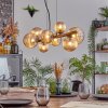 Chehalis hanging light, globe light, pendant light Amber, 8-light sources