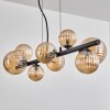 Chehalis hanging light, globe light, pendant light Amber, 8-light sources