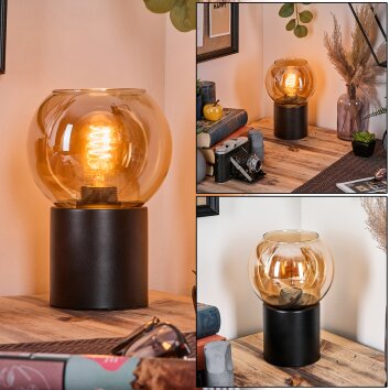 Koyoto globe light, desk lamp, table lamp Amber, 1-light source