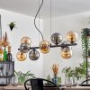 Gastor hanging light, globe light, pendant light Amber, Smoke-coloured, 10-light sources