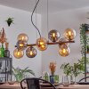 Gastor hanging light, globe light, pendant light Amber, Smoke-coloured, 10-light sources