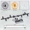 Gastor hanging light, globe light, pendant light Amber, clear, Smoke-coloured, 10-light sources