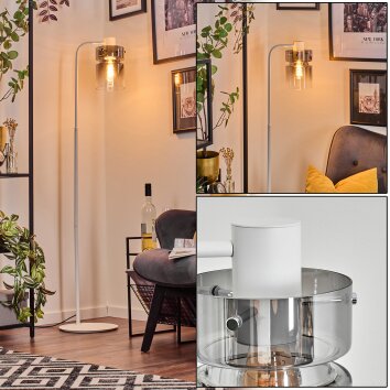 Hasvik floor lamp white, 1-light source