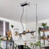 Chehalis hanging light, globe light, pendant light Amber, clear, Smoke-coloured, 8-light sources