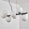 Koyoto hanging light, globe light, pendant light white, 8-light sources