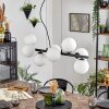 Koyoto hanging light, globe light, pendant light white, 8-light sources