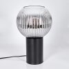Koyoto globe light, desk lamp, table lamp clear, Smoke-coloured, 1-light source