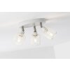 Brilliant FLAVIAN round spotlight white, 3-light sources