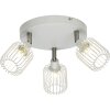 Brilliant FLAVIAN round spotlight white, 3-light sources