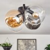 Gastor ceiling light, globe light Amber, clear, Smoke-coloured, 4-light sources