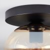 Apedo ceiling light, globe light Amber, 1-light source