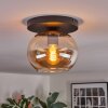 Apedo ceiling light, globe light Amber, 1-light source
