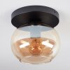 Apedo ceiling light, globe light Amber, 1-light source