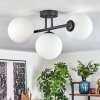 Gastor ceiling light, globe light white, 3-light sources