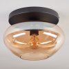 Mertola ceiling light, globe light Amber, 1-light source
