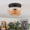 Mertola ceiling light, globe light Amber, 1-light source