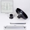 Boza ceiling light, globe light clear, 1-light source