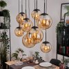 Gastor hanging light, globe light, pendant light Amber, 8-light sources
