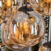 Gastor hanging light, globe light, pendant light Amber, 8-light sources