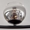 Chehalis ceiling light, globe light 76 cm Amber, clear, Smoke-coloured, 12-light sources