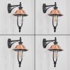 Gascon outdoor wall light, wall light copper, black, 1-light source