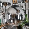 Gastor hanging light, globe light, pendant light clear, Smoke-coloured, 8-light sources