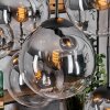 Gastor hanging light, globe light, pendant light clear, Smoke-coloured, 8-light sources