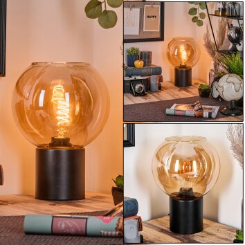 Koyoto globe light, desk lamp, table lamp 20 cm Amber, 1-light source