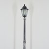 Lignac lamp post, path light black, silver, 1-light source