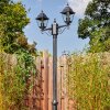 Naofe lamp post, path light black, silver, 2-light sources