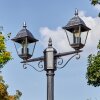 Naofe lamp post, path light black, silver, 2-light sources
