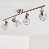 PARADO Ceiling light matt nickel, 4-light sources