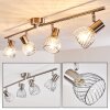 PARADO Ceiling light matt nickel, 4-light sources