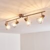 PARADO Ceiling light matt nickel, 4-light sources
