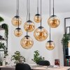 Gastor hanging light, globe light, pendant light Amber, 8-light sources