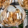 Gastor hanging light, globe light, pendant light Amber, 8-light sources