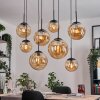 Gastor hanging light, globe light, pendant light Amber, 8-light sources